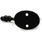 Wall Mounted Cast Iron Single Coat Hook | Black Powder Coated Finish | 60 mm Height × 70 mm Depth × 37 mm Width | Oval Base Decorative Hanger for Hats, Keys, Bags | Compact Hook