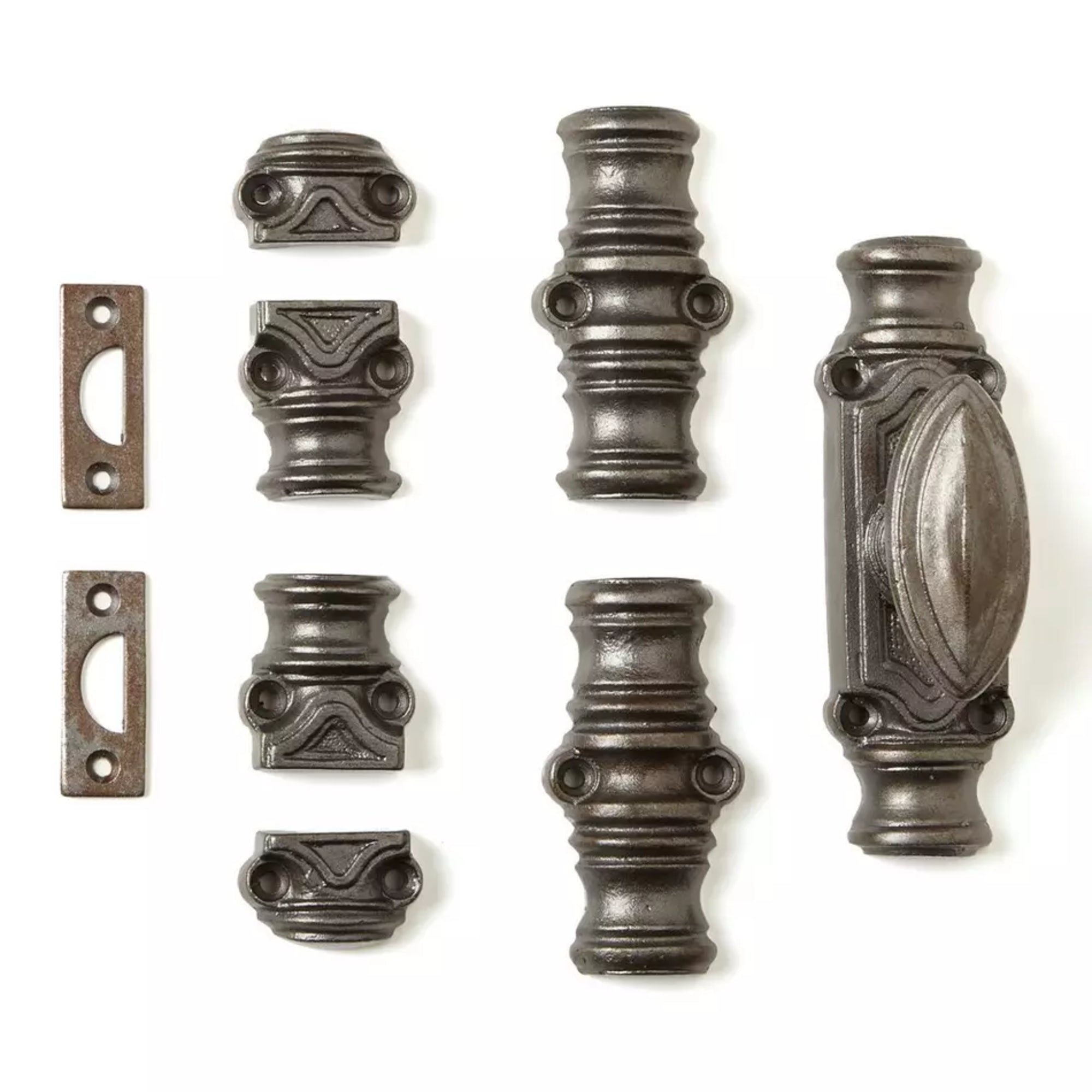 Hamilton Brass Barcheski Window Iron Cremone Bolt or Espagnolette Bolt Hardware 6 feet Antique Iron Finish Up to 6 feet