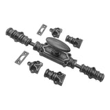 Oval Knob Espagnolette Bolt -Up to 9 Feet Doors |windows | Cabinets | Black Espagnolette Bolt |Pewter Espagnolette Bolt