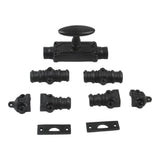 Oval Knob Espagnolette Bolt -Up to 9 Feet Doors |windows | Cabinets | Black Espagnolette Bolt |Pewter Espagnolette Bolt