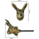 Antique Brass Animal Cabinet Knob – Vintage Drawer Pull Handle | Handcrafted Brass Furniture Knob for Cupboard, Wardrobe & Dresser (1 Piece)