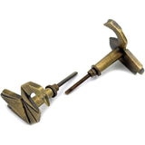 Antique Brass Swan Cabinet Knob – Cast Iron Drawer Pull with Screw | Origami Bird-Shaped Cupboard Handle for Furniture, Wardrobe & Kitchen Restoration (1 Piece)