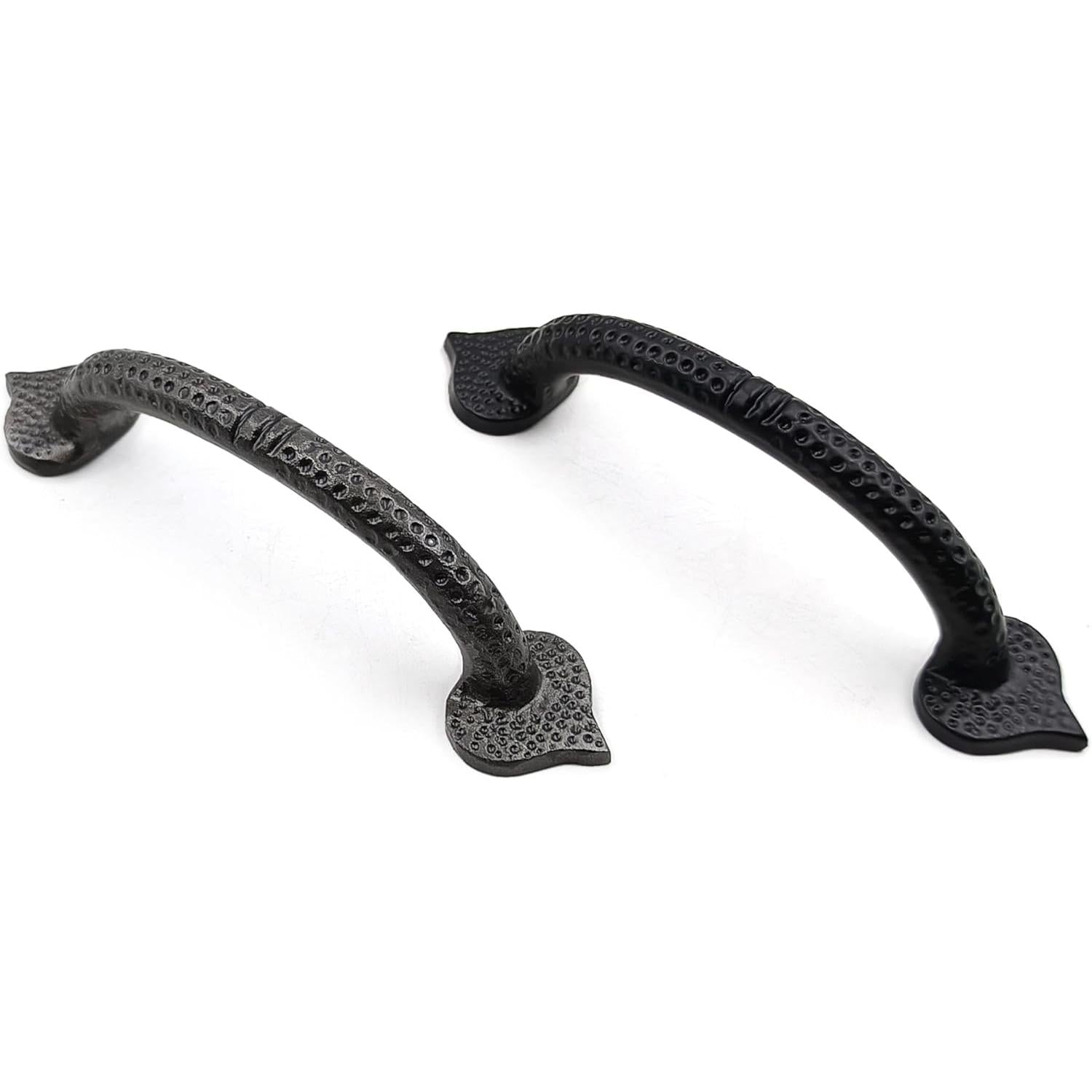 Antique Iron Door Pull Handle | Rustic Arrow-End Cabinet, Drawer & Gate Handle | Strong Cast Iron Decorative Hardware | 147 mm Length x 30 mm Base | Vintage Style Handle