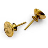 Brass Cabinet Knob | Ceramic Finish Round Drawer Pull Handle | Decorative Knob for Dressers, Cupboards, and Kitchen Cabinets | 37x37x21 mm Face | 12 mm Thickness