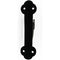 Cast Iron Plant Hanger Bracket | Black Powder Coated Decorative Hook for Hanging Baskets, Lanterns & Bird Feeders Black Vintage Style Heavy 233mm Length x 140mm Height 52mm Depth