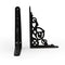 Decorative Black Antique Cast Iron Shelf Bracket | 155 mm x 114 Heavy Duty Wall Mount Support for Shelves, Kitchen, Garden, Home Decor Vintage Style with Durable Finish