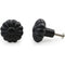 Decorative Cast Iron Knob Black Powder Coated | Sunflower Design Cabinet Handle Detailed Border for Drawers, Cupboards, Kitchen Cabinets, (36mm x 37mm 55mm)