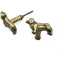 Dog Cabinet Knob | Antique Brass Dachshund Drawer Pull Handle for Dresser Wardrobe Cupboard Furniture | Solid Brass Animal Design Decorative Knob | 53x33 mm Vintage Furniture Hardware