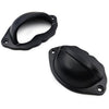 Domed Cup Handle Strong Cast Iron Material | Drawer Pull Black Powder Coated Finish | Vintage Cabinet & Cupboard Hardware | 81 mm Length x 51 mm Height x 69.5 mm Hole-to-Hole Distance