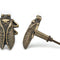 HAMILTON BRASS Cicada Cabinet Knob | Antique Brass Insect Shaped Decorative Drawer Pull Handle for Cabinets Dressers | 61x44 mm Solid Furniture Knob | Vintage Rustic Nature Inspired Hardware Pull