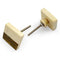 HAMILTON BRASS Decorative Square Cabinet Knob | Resin & Brass Material Drawer Pull Handle | Ceramic Finish | 40mm x 40mm Face, 21mm Depth, 9mm Thickness | Cupboards, Dressers & Wardrobes