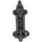 HAMILTON BRASS Vintage Cast Iron Door Knocker | Decorative Antique Iron Style Hardware Heavy Duty Black Metal for Front Doors, Gates & Entryways 210mm Tall, 155mm Wide, 34.5mm Depth