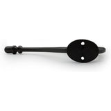 HAMILTON BRASS Wall Mounted Cast Iron Double Coat Hook | Black Powder Coated Hook | 177 mm Height × 97 mm Upper Hook × 82 mm Depth × 30 mm Base Width × 41 mm Base Height | Hanger for Coats