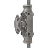 Hamilton Brass Barcheski Cabinet Iron Espagnolette Bolt or Cremone Bolt Hardware 2 feet Antique Iron Finish Upto 2 feet