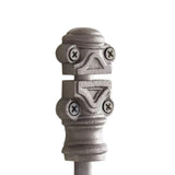 Hamilton Brass Barcheski Cabinet Iron Espagnolette Bolt or Cremone Bolt Hardware 2 feet Antique Iron Finish Upto 2 feet