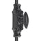Hamilton Brass Barcheski Cabinet Iron Espagnolette Bolt or Cremone Bolt Hardware 2 feet Black Powder Coated Up to 2 feet