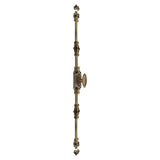 Hamilton Brass Barcheski Door Brass Espagnolette Bolt or Cremone Bolt Antique Brass Unlacquered Up to 9 feet Doors