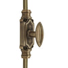 Hamilton Brass Barcheski Door Brass Espagnolette Bolt or Cremone Bolt Antique Brass Unlacquered Up to 9 feet Doors
