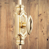 Hamilton Brass Barcheski Door Brass Espagnolette Bolt or Cremone Bolt Unlacquered Brass Polished Upto 9 feet Doors