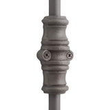 Hamilton Brass Barcheski Door Iron Cremone Bolt or Espagnolette Bolt Antique Iron Finish Up to 9 feet Doors