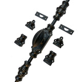Hamilton Brass Barcheski Door Iron Cremone Bolt or Espagnolette Bolt Antique Iron Finish Up to 9 feet Doors