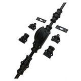 Hamilton Brass Barcheski Door Iron Cremone Bolt or Espagnolette Bolt Black Powder Coated Up to 9 feet Doors