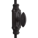 Hamilton Brass Barcheski Door Iron Cremone Bolt or Espagnolette Bolt Textured Matt Black Up to 9 feet Doors