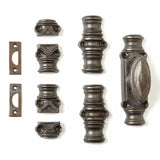 Hamilton Brass Barcheski Window Iron Cremone Bolt or Espagnolette Bolt Hardware 6 feet Antique Iron Finish Up to 6 feet