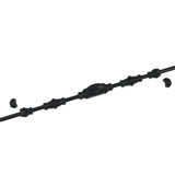 Hamilton Brass Barcheski Window Iron Espagnolette Bolt or Cremone Bolt Hardware 6 feet Black Powder Coated Up to 6 feet