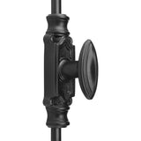 Hamilton Brass Barcheski Window Iron Espagnolette Bolt or Cremone Bolt Hardware 6 feet Black Powder Coated Up to 6 feet