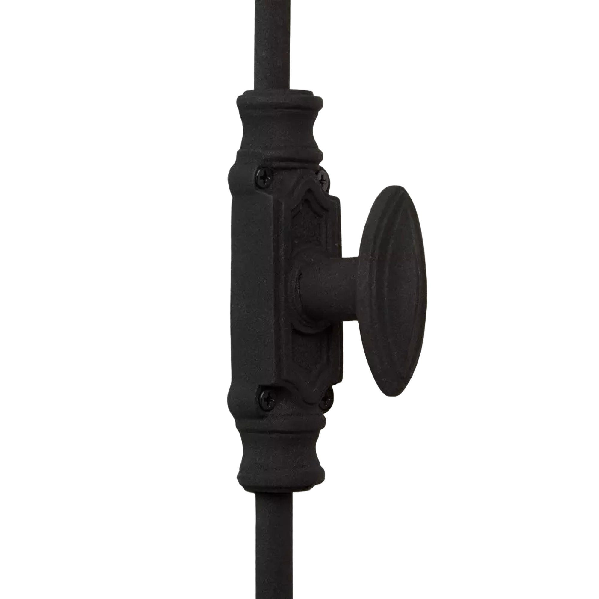 Hamilton Brass Barcheski Window Iron Espagnolette Bolt or Cremone Bolt Hardware 6 feet Textured Matt Black Up to 6 feet