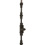 Hamilton Brass Beaded Door Brass Espagnolelte Bolt or Cremone Bolt Unlacquered Antique Brass Upto 9 feet Doors