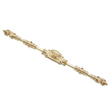Hamilton Brass Beaded Door Brass Espagnolette Bolt or Cremone Bolt Unlacquered Brass Polished Upto 9 feet Doors
