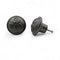 Hamilton Brass Cast Iron Black Cabinet Knob | Antique Iron Durable Rustic Drawer Pull Handle for Kitchen, Bedroom, Wardrobe, Dresser, Cupboard Round Vintage Hardware with Screw Included
