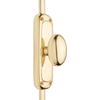 Hamilton Brass Classic Oval Knob Door Brass Cremone Bolt or Espagnolette Bolt 9 feet Polished Brass Lacquered for Doors Upto 9 feet