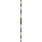 Hamilton Brass Corinthian Door Brass Espagnolette Bolt or Cremone Bolt 9 feet Unlacquered Antique Brass For Doors Upto 9 feet Doors