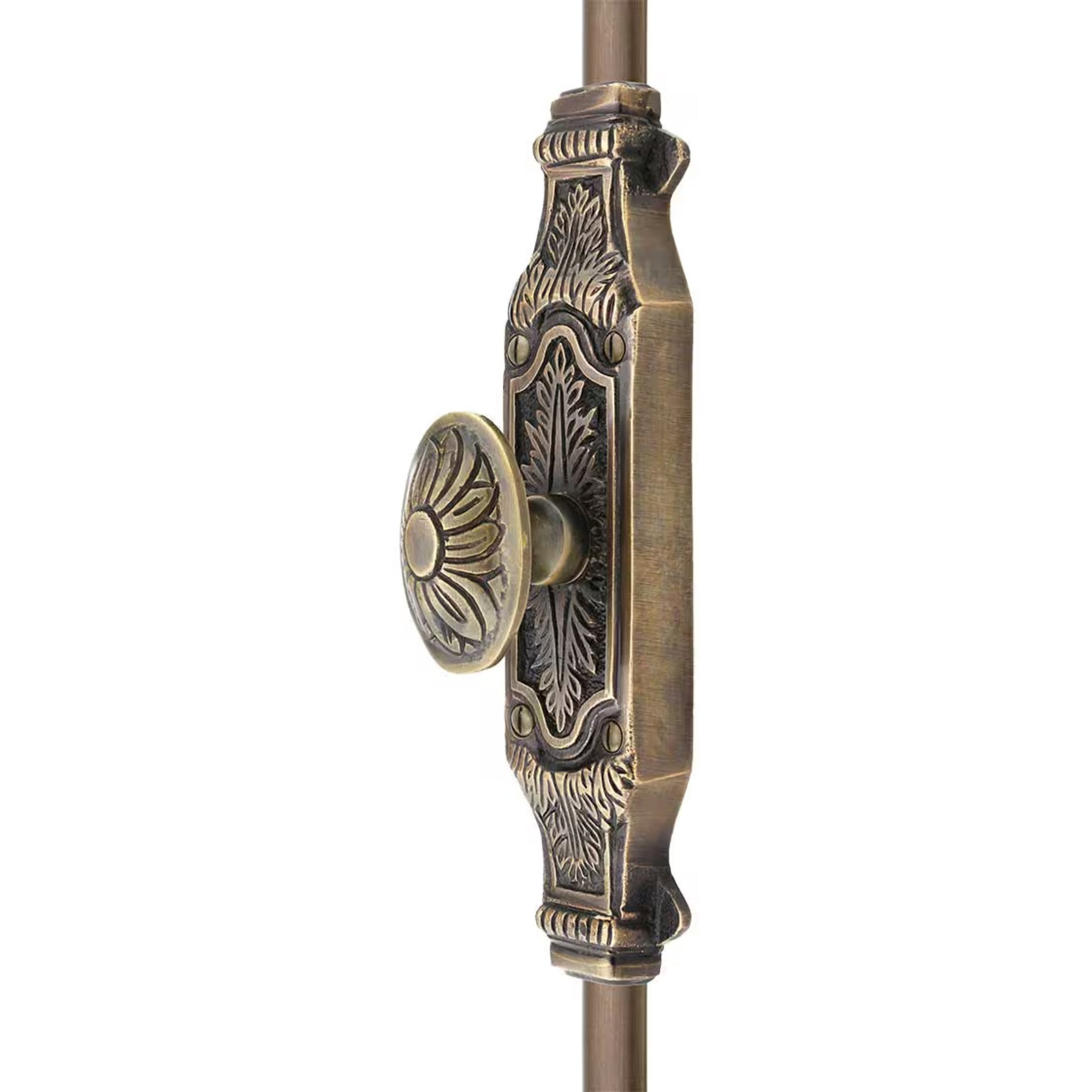 Hamilton Brass Corinthian Door Brass Espagnolette Bolt or Cremone Bolt 9 feet Unlacquered Antique Brass For Doors Upto 9 feet Doors