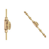 Hamilton Brass Dalston Door Brass Espagnolette Bolt or Cremone Bolt 9 feet Polished Brass Unlacquered Upto 9' Doors…