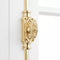 Hamilton Brass Dalston Window Brass Espagnolette Bolt or Cremone Bolt Hardware 6 feet Polished Brass Unlacquered Up to 6 feet