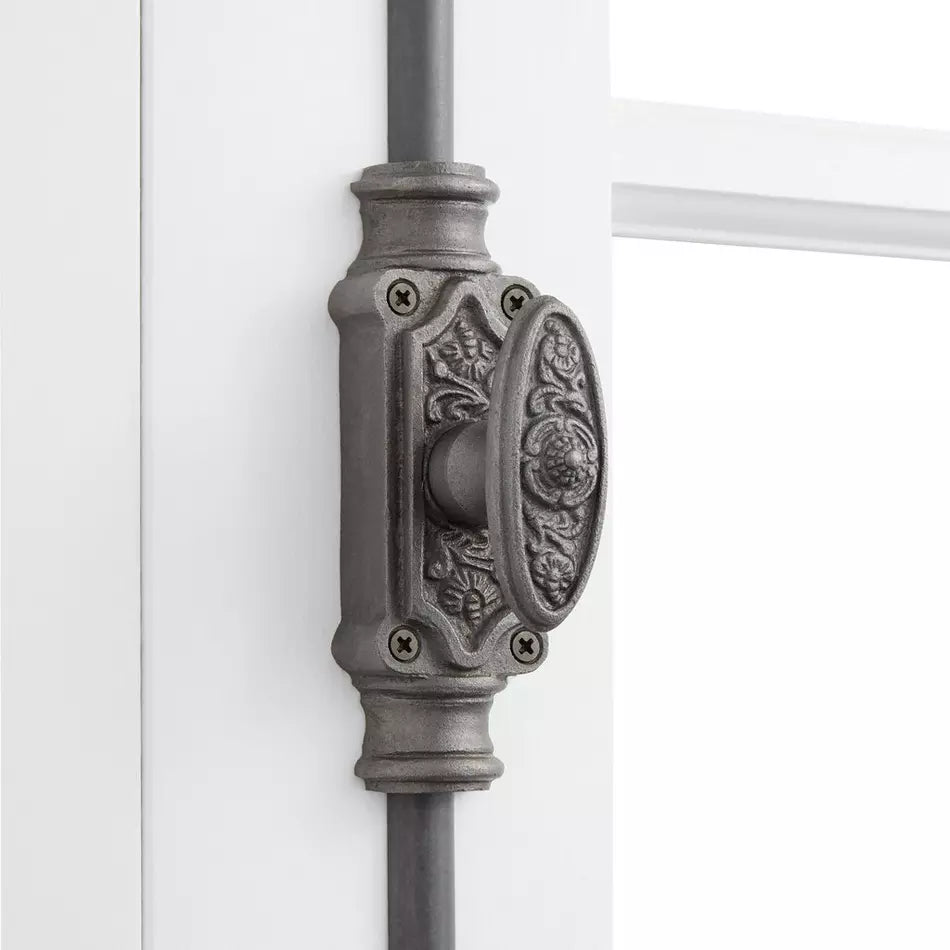 Hamilton Brass Dalston Window Iron Cremone Bolt or Espagnolette Bolt Hardware 6 feet Antique Iron Finish Upto 6 feet Windows | Cabinets