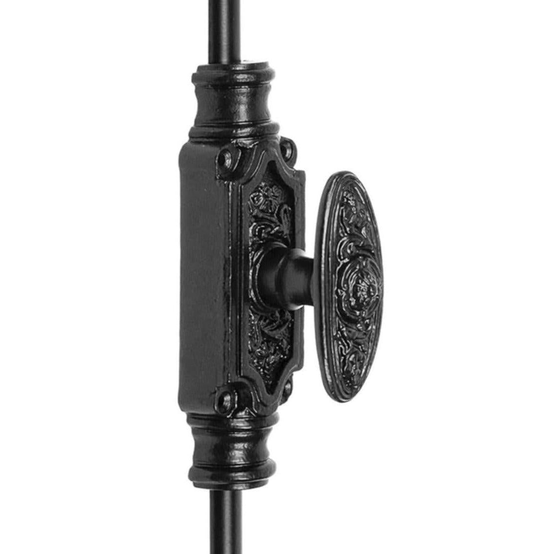 Hamilton Brass Dalston Window Iron Espagnolette Bolt or Cremone Bolt Hardware 6 feet Black Powder Coated Upto 6 feet