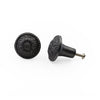 Hamilton Brass Decorative Black Cast Iron Knob | Antique Iron Sunflower Design Cabinet Handle Detailed Border for Drawers, Dressers, Cupboards, Kitchen Cabinets, (36mm x 37mm 55mm)
