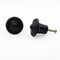 Hamilton Brass Decorative Black Cast Iron Knob | Black Powder Coated Round Cabinet Pull Handle Detailed Border Design for Drawers, Cupboards, Kitchen Cabinets, (32mm x 31mm 51mm)