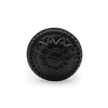 Hamilton Brass Decorative Cast Iron Knob Black Powder Coated | Sunflower Design Cabinet Handle Detailed Border for Drawers, Cupboards, Kitchen Cabinets, (36mm x 37mm 55mm)