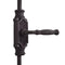 Hamilton Brass Havering Door Iron Espagnolette Bolt or Cremone Bolt Hardware Black Powder Coated Up to 9 feet Doors