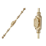 Hamilton Brass Lattice Door Brass Cremone Bolt Polished Brass Lacquered Upto 9 feet Doors