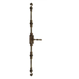 Hamilton Brass Lever Handle Door Brass Espagnolette Bolt or Cremone Bolt Unlacquered Antique Brass Upto 9 feet Doors