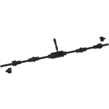 Hamilton Brass Lever Handle Door Iron Espagnolette Bolt or Cremone Bolt Hardware Black Powder Coated Up to 9 feet Doors (Right Hand)