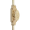 Hamilton Brass Ornate Door Brass Espagnolette Bolt or Cremone Bolt Polished Brass Lacquered up to 9 Feet Doors