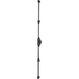 Hamilton Brass Stepney Cabinet Iron Espagnolette Bolt ot Cremone Bolt Hardware 2 feet Black Powder Coated Finish Up to 2 feet